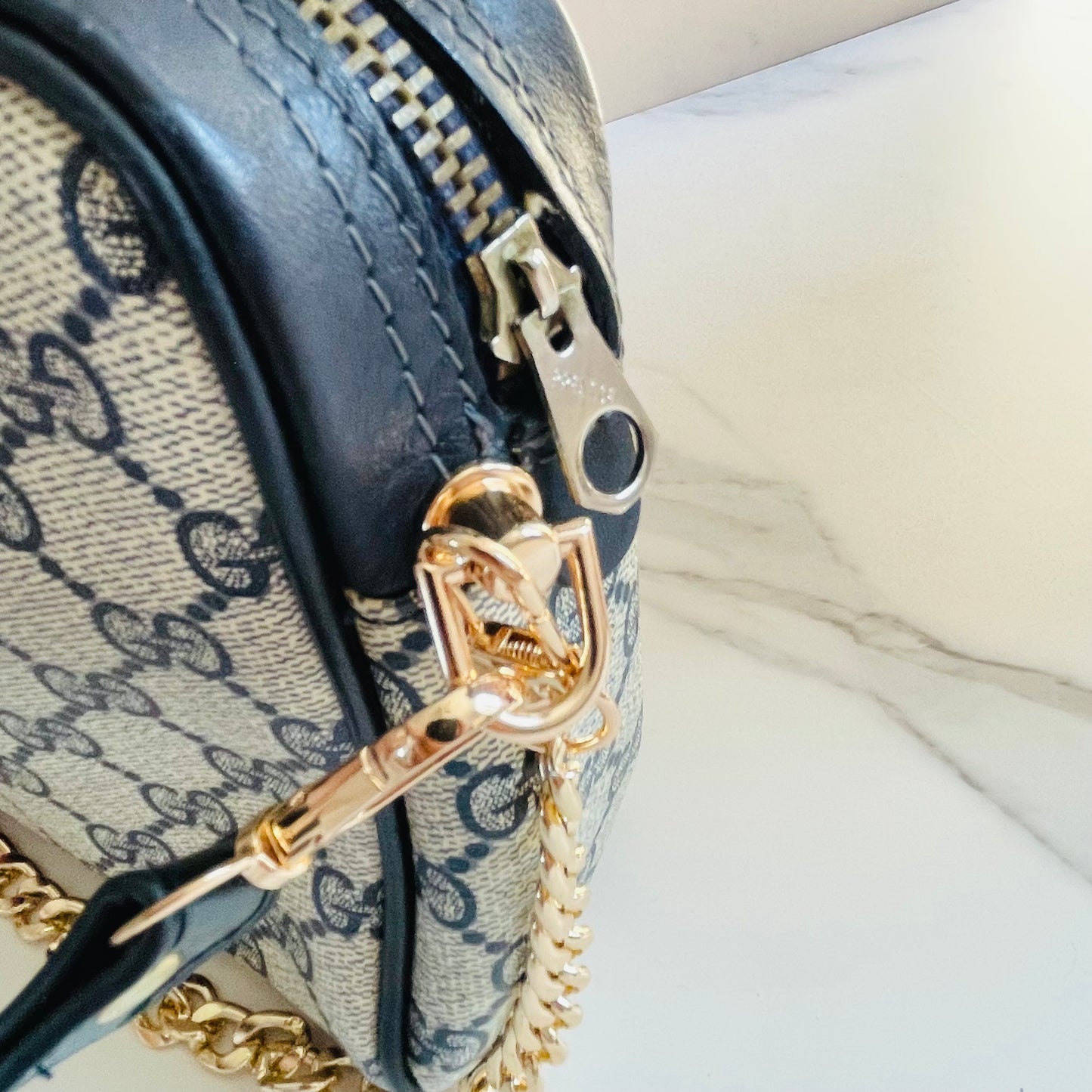Authentic Gucci GG Clutch reworked as Crossbody