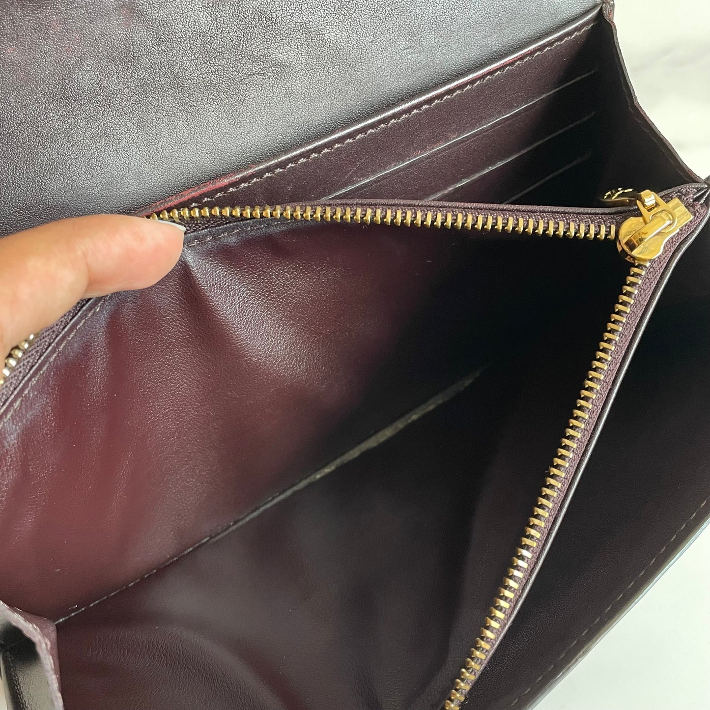 LV Sarah wallet - Amarante Vernis