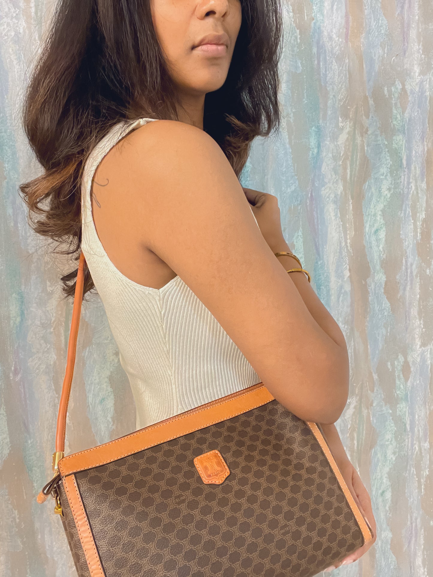 CELINE Macadam clutch crossbody