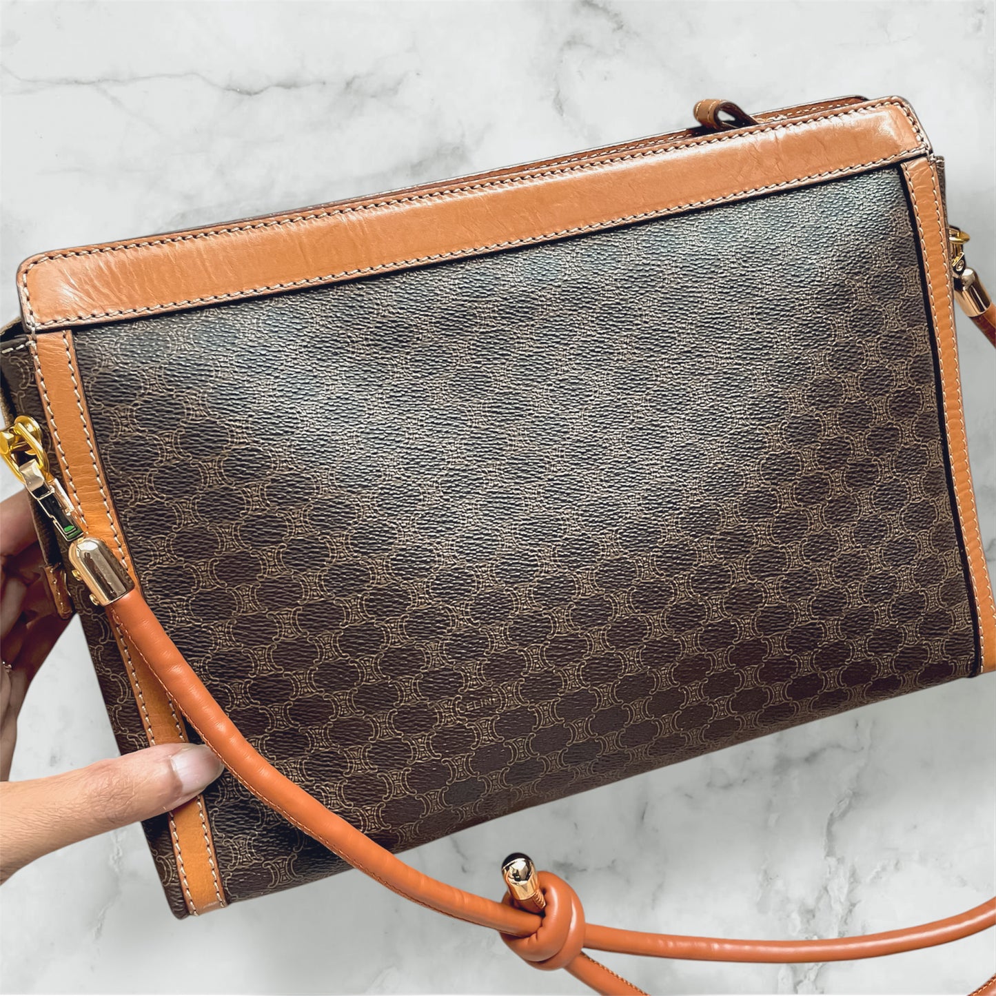 CELINE Macadam clutch crossbody