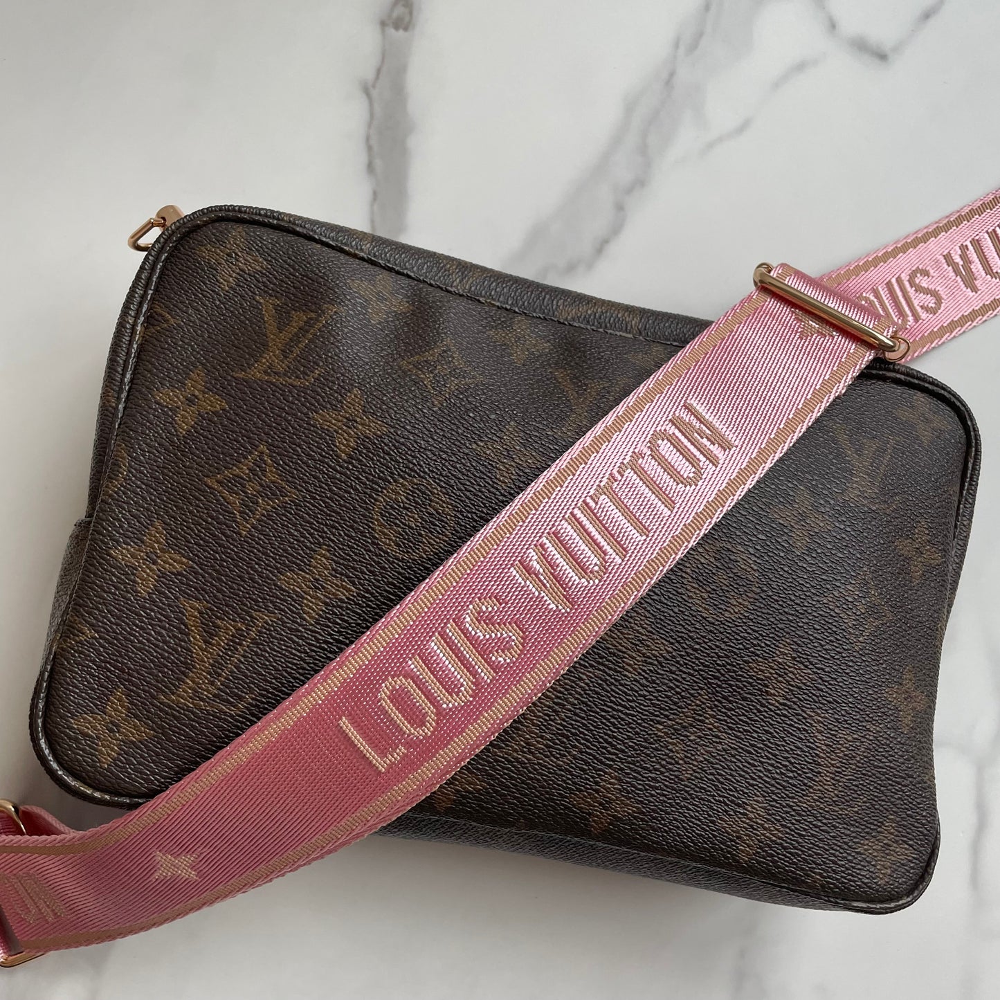LV Trousseau Clutch as crossbody