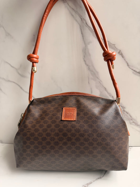 Authentic Celine Macadam clutch as crossbody