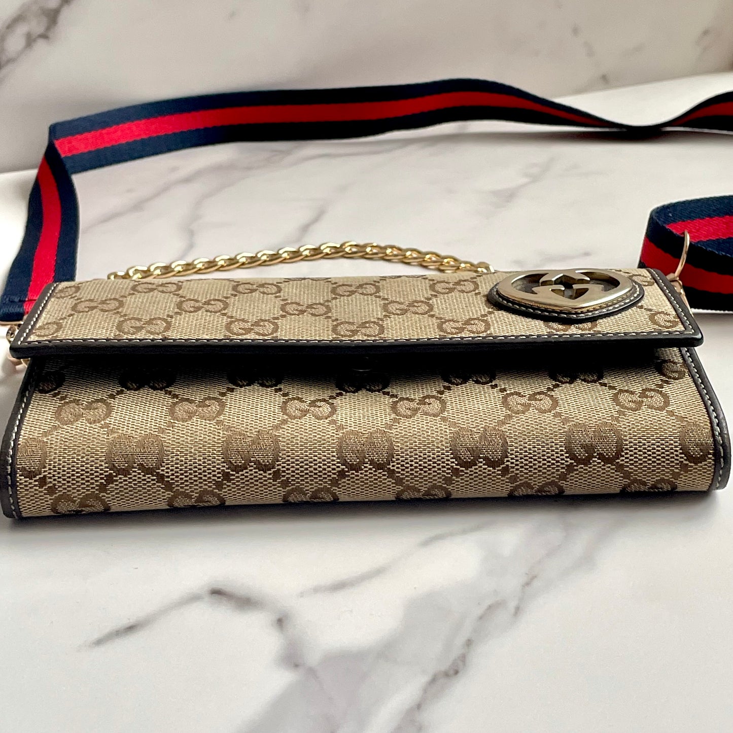 Gucci Microguccissima Wallet on Chain