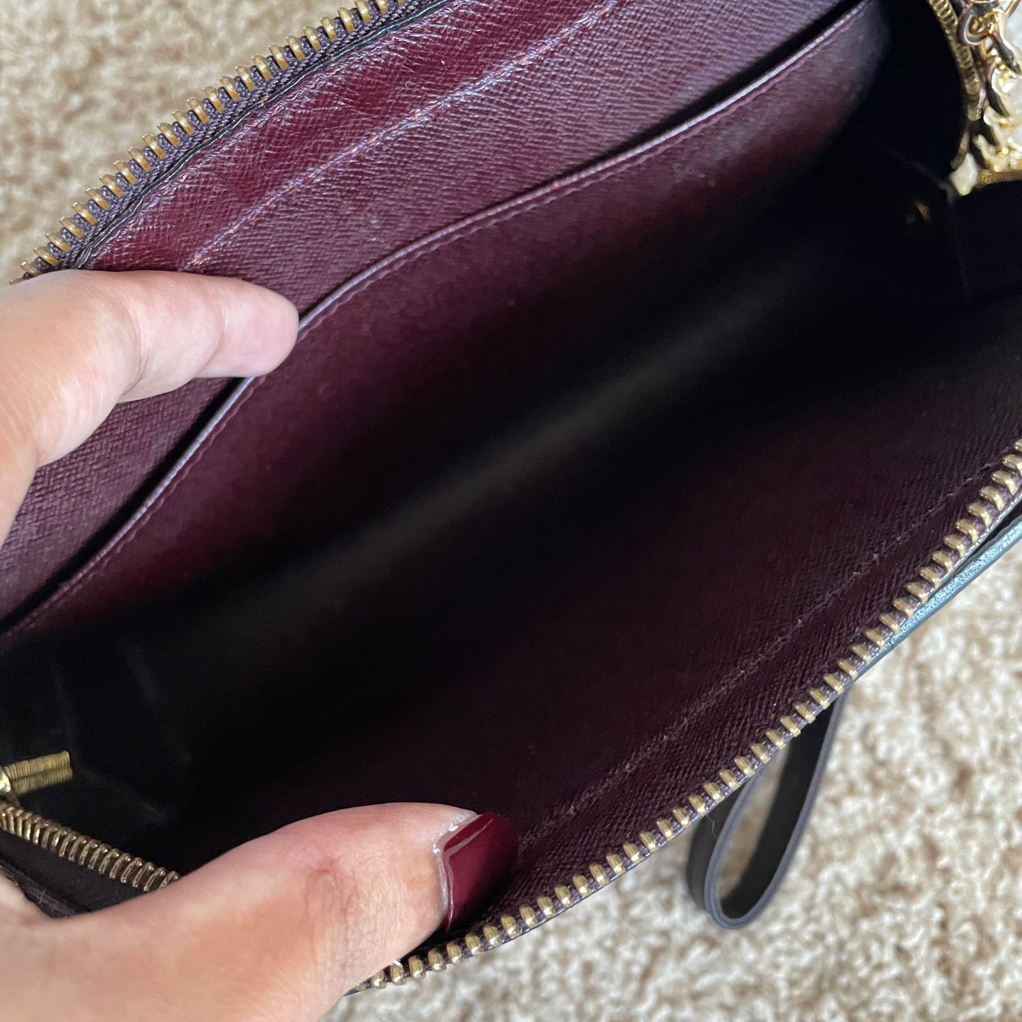 Louis Vuitton Baikal Taiga clutch crossbody