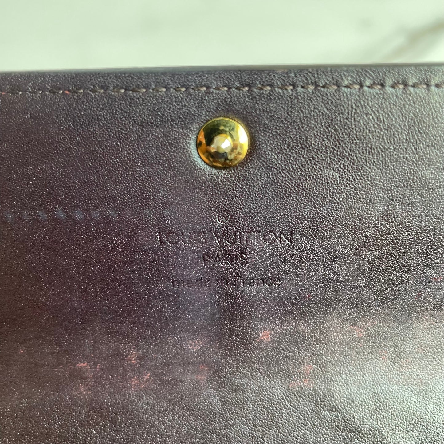 LV Sarah wallet - Amarante Vernis
