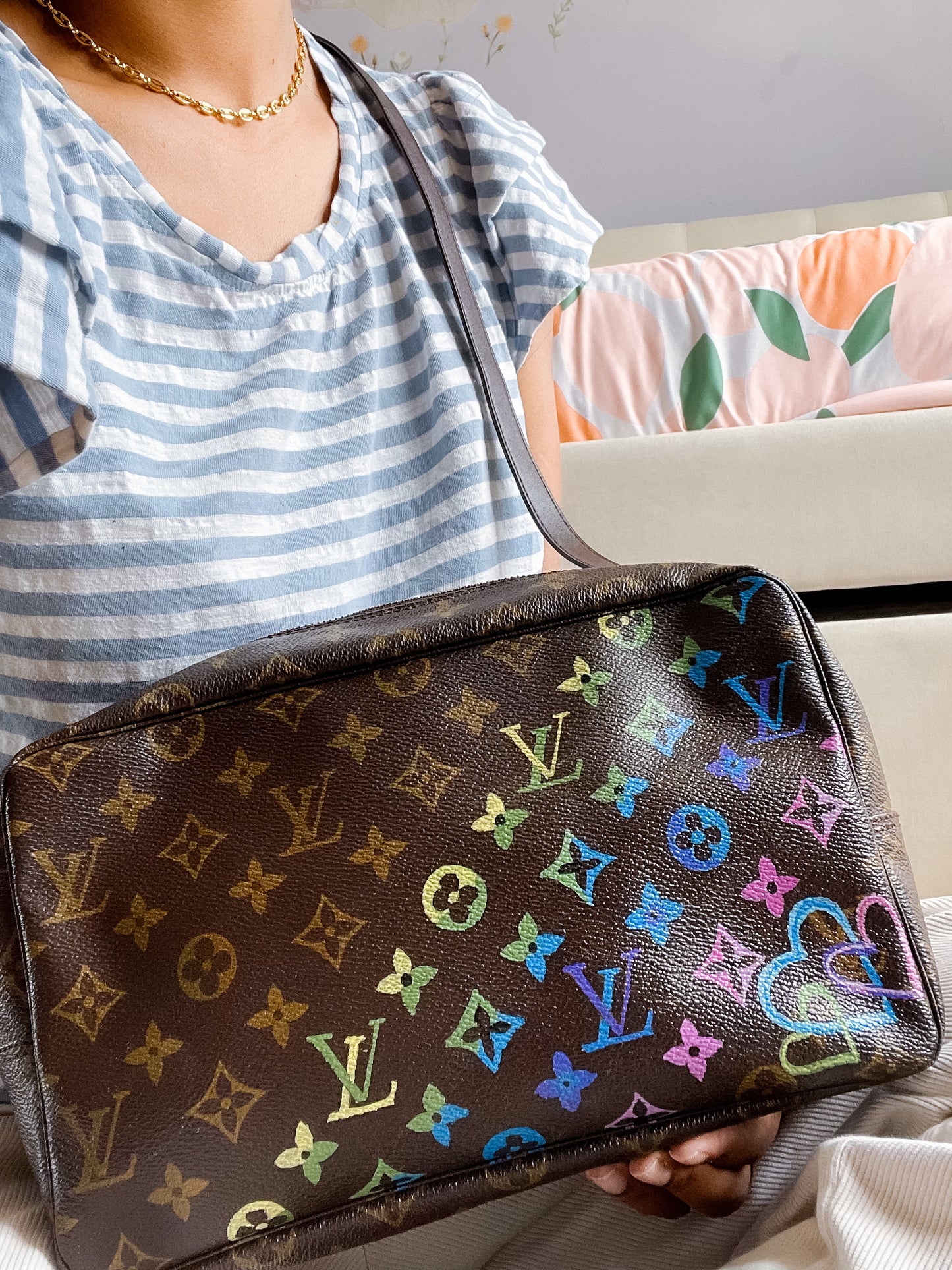 Louis Vuitton Monogram painted crossbody