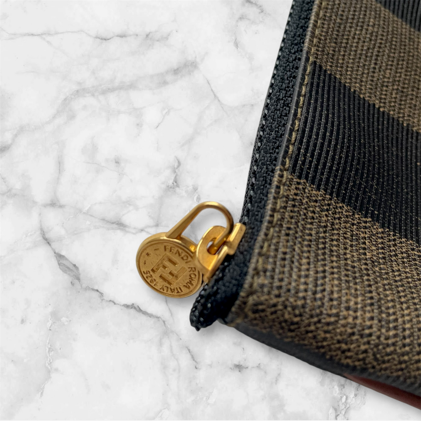 Fendi Pequin Portfolio Clutch