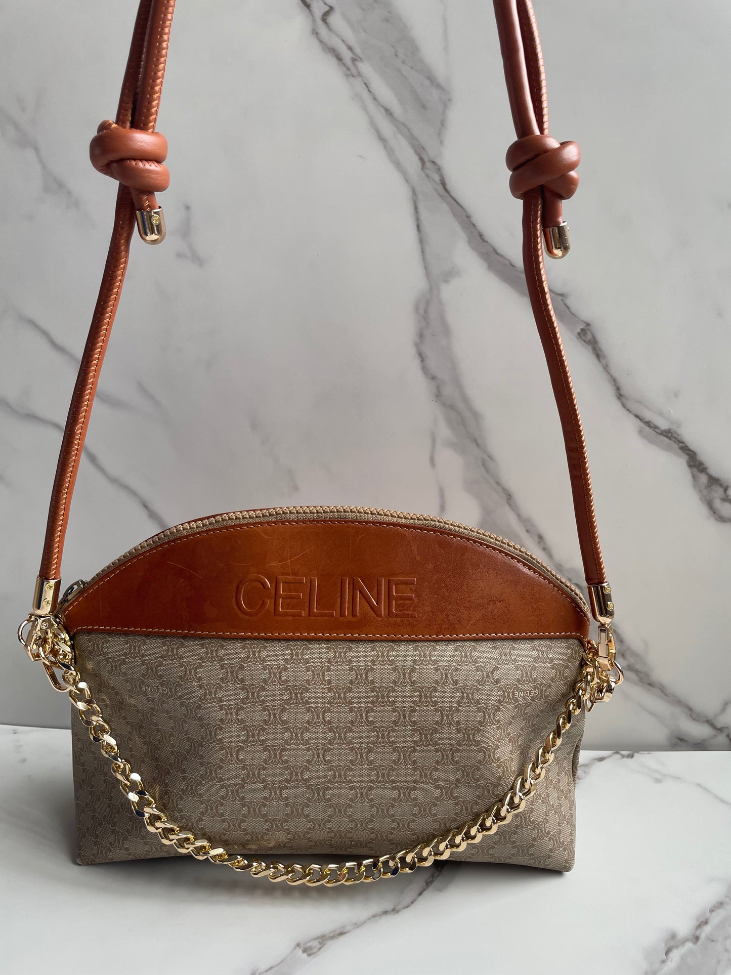 Celine Macadam Clutch with Strap