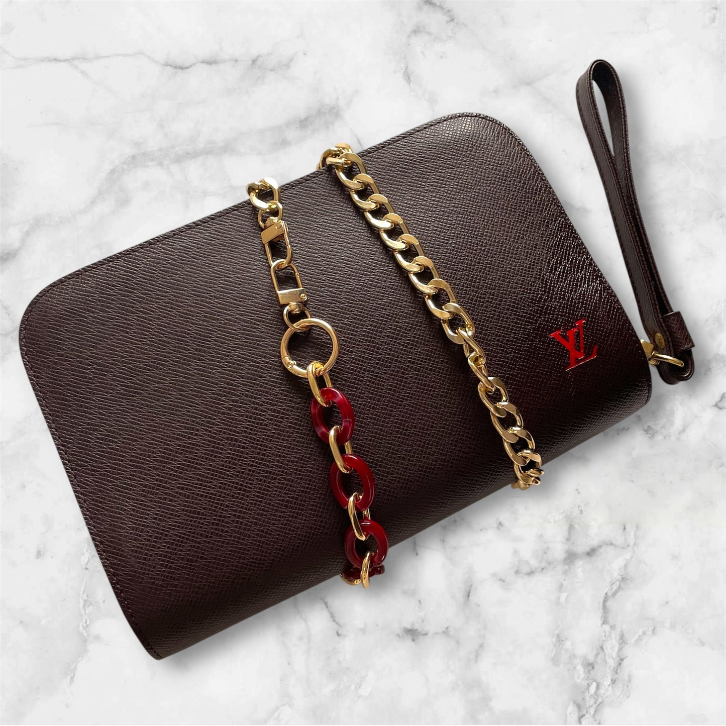 Louis Vuitton Baikal Taiga clutch crossbody