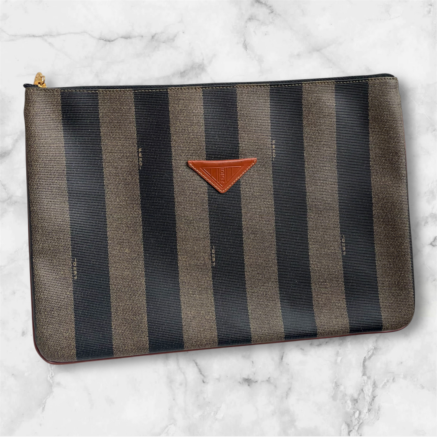 Fendi Pequin Portfolio Clutch