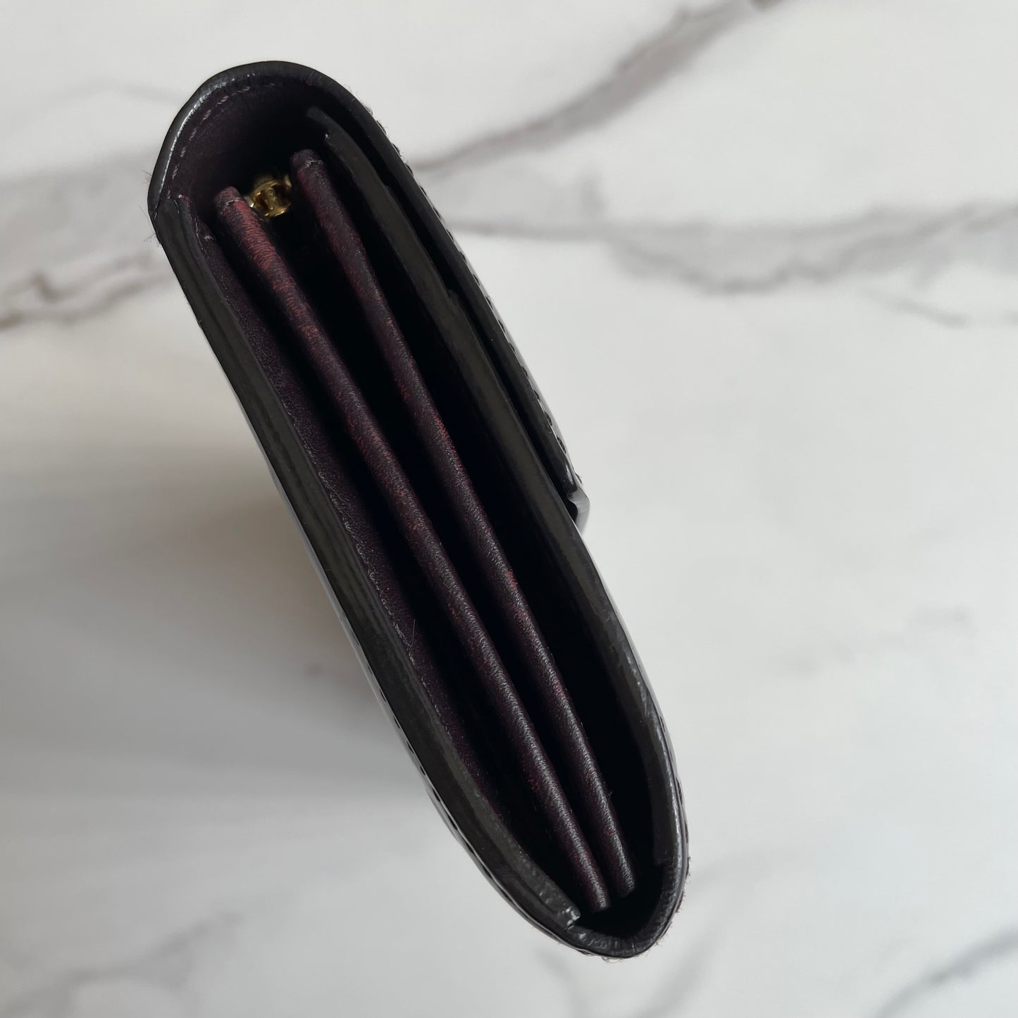 LV Sarah wallet - Amarante Vernis