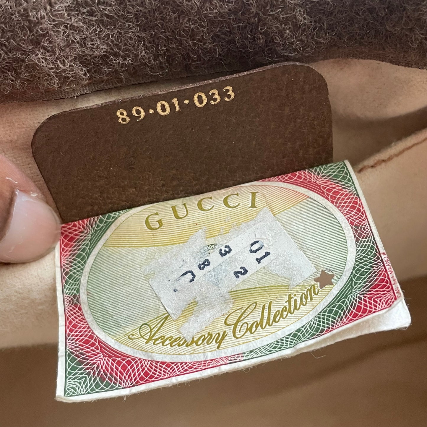 Authentic vintage Gucci clutch with strap