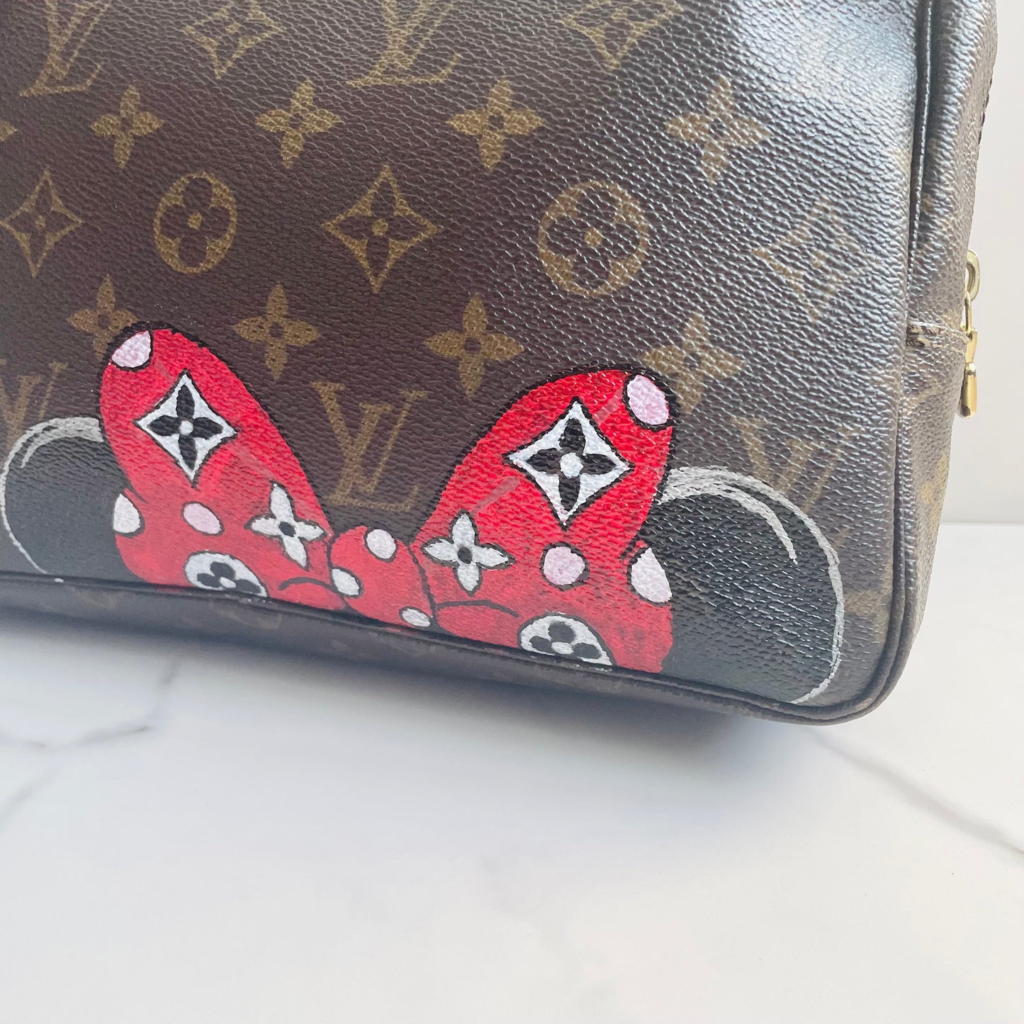 Authentic Louis Vuitton Monogram painted crossbody