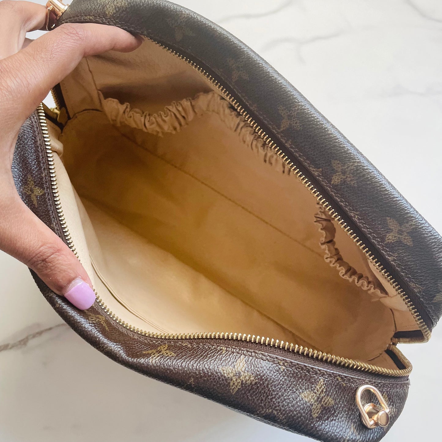 Authentic Louis Vuitton Monogram painted crossbody