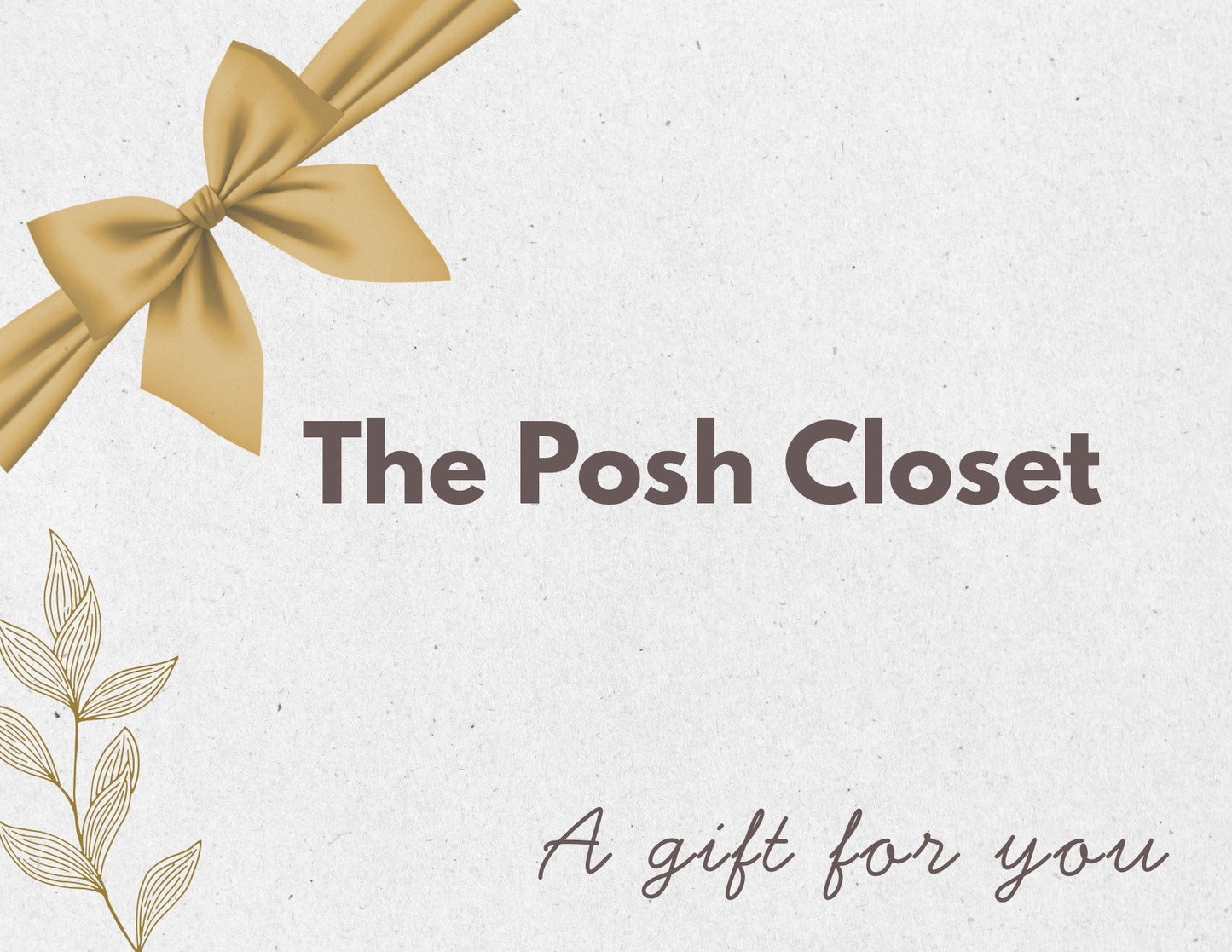 The Posh Closet Gift Card
