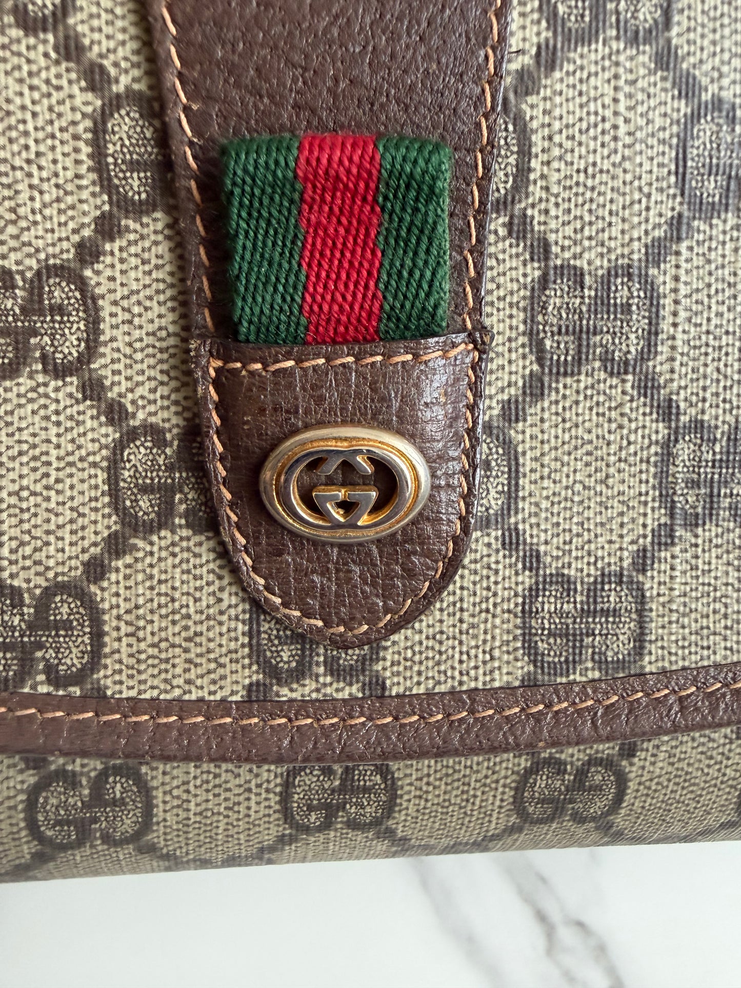 Authentic Gucci Sherry Line vintage Clutch as Crossbody