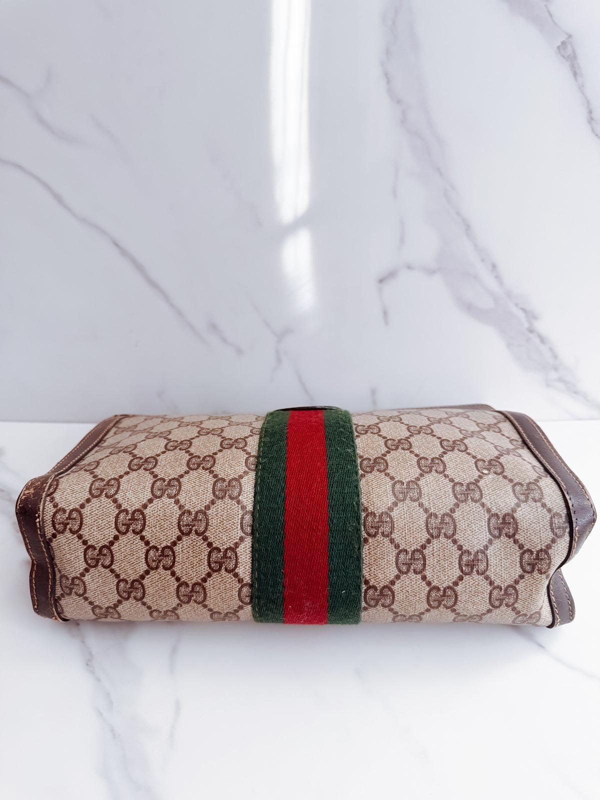 Gucci GG Sherry Line clutch on strap