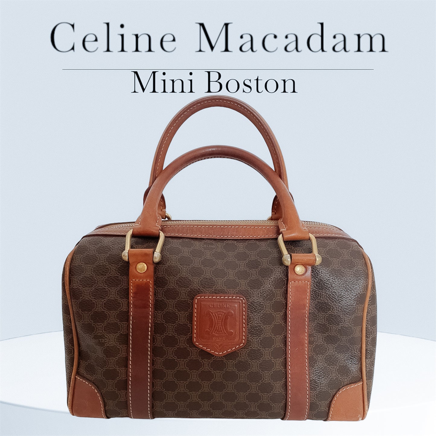 Celine Macadam Mini Boston Bag