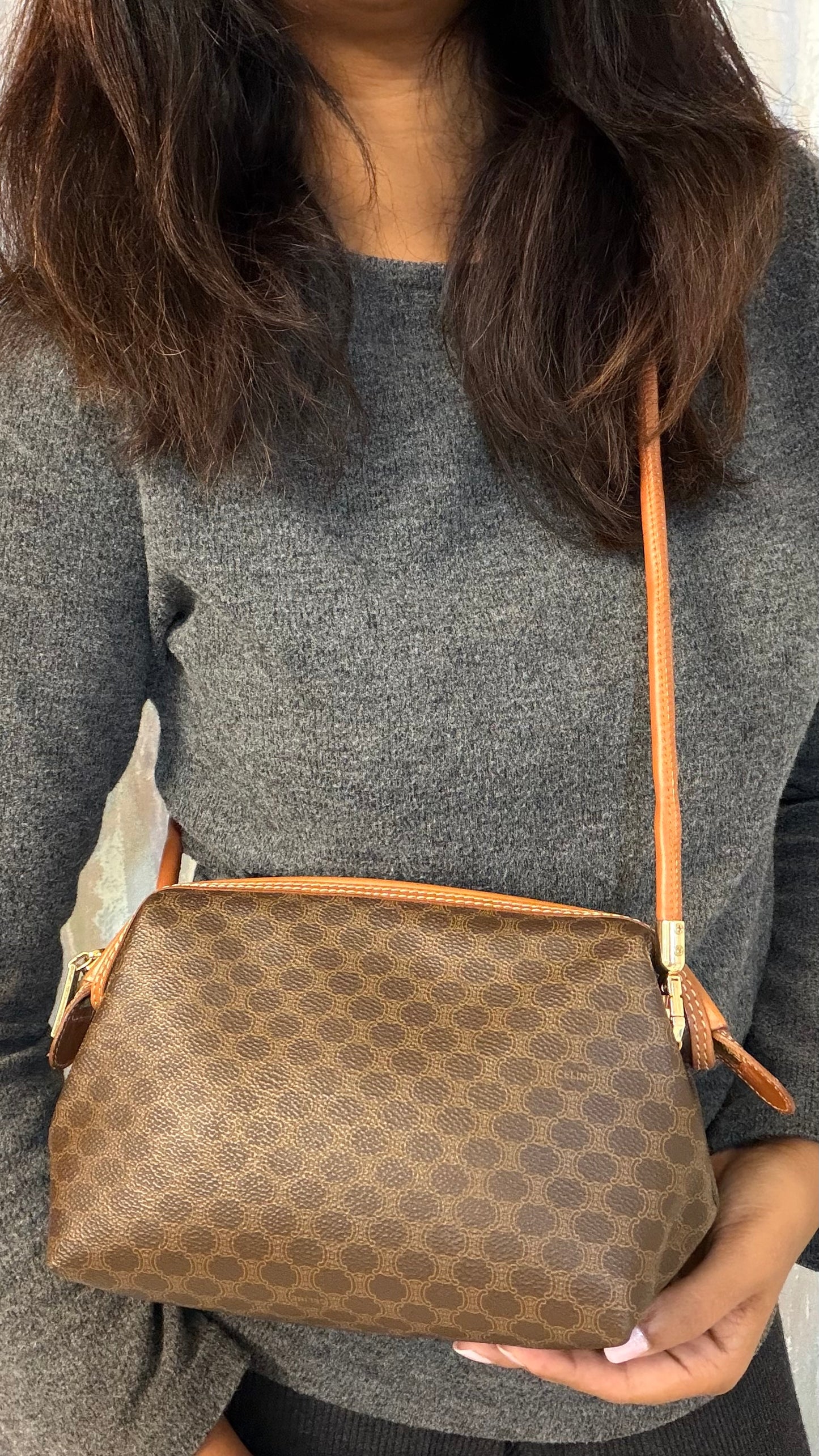 Authentic Celine clutch as crossbody