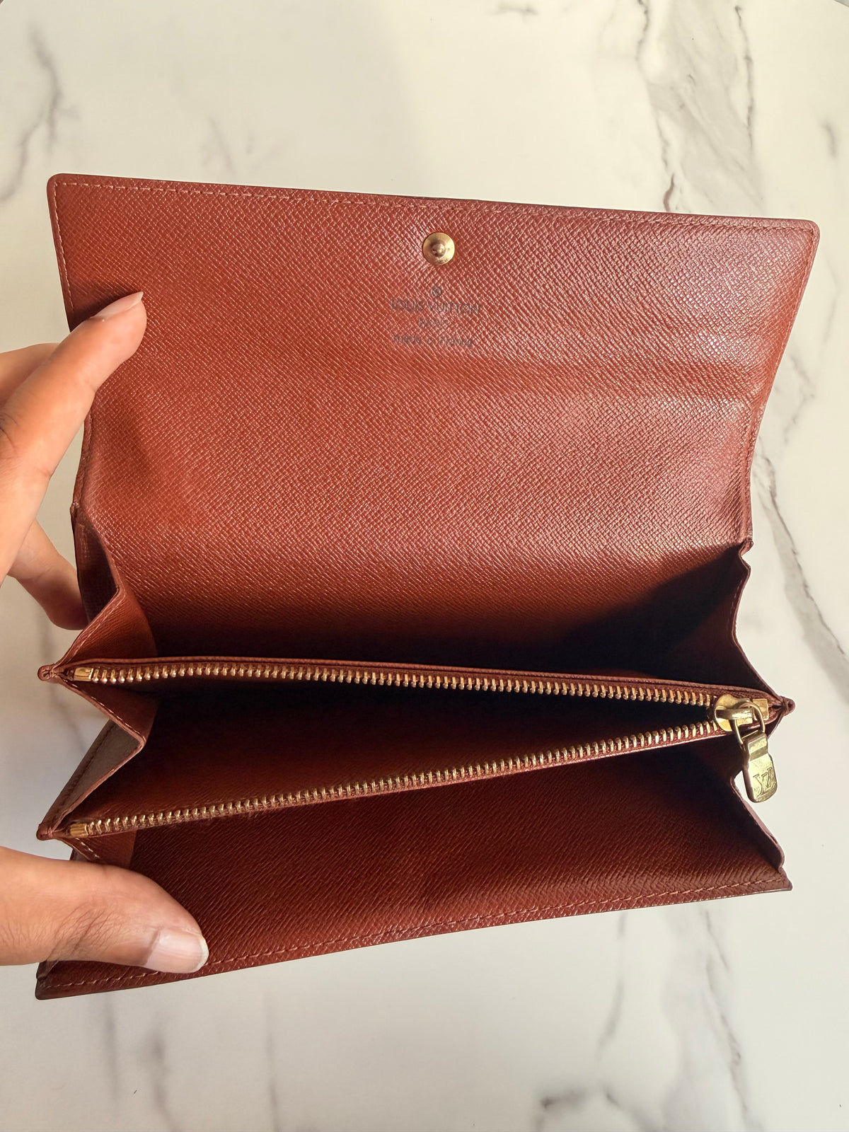 Authentic Louis Vuitton handpainted wallet on strap