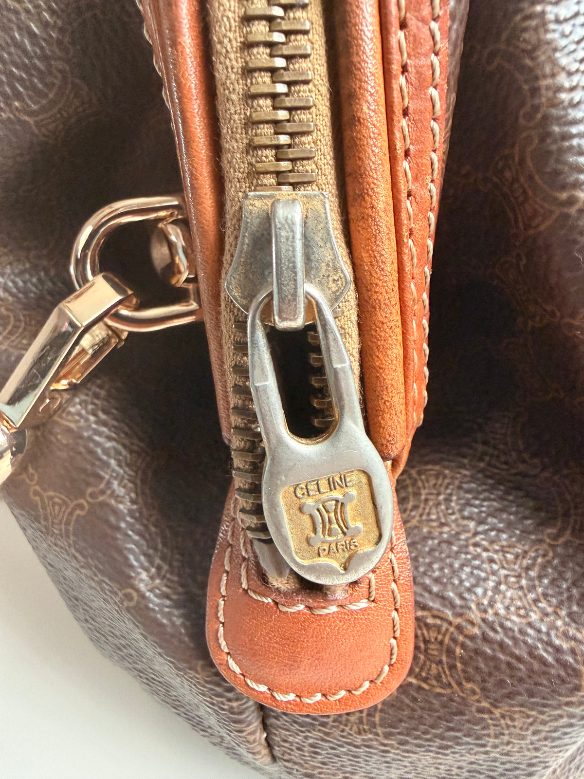 Authentic Celine Macadam clutch as crossbody