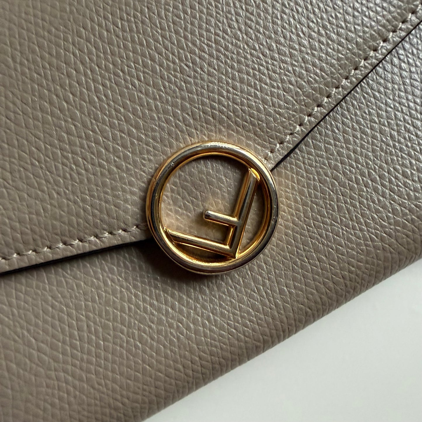 Authentic vintage Fendi leather Wallet on chain