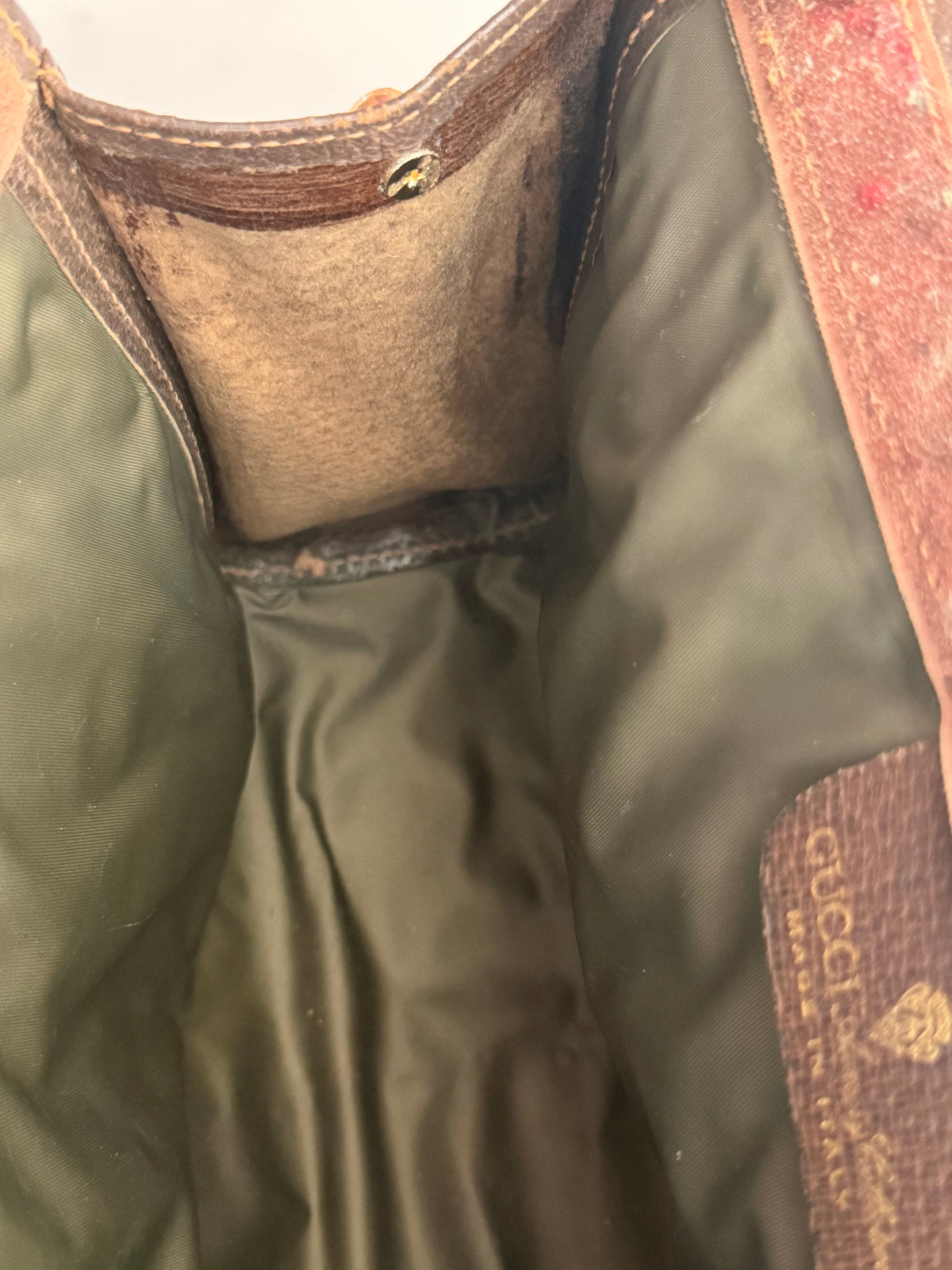 Gucci GG Sherry Line clutch on strap