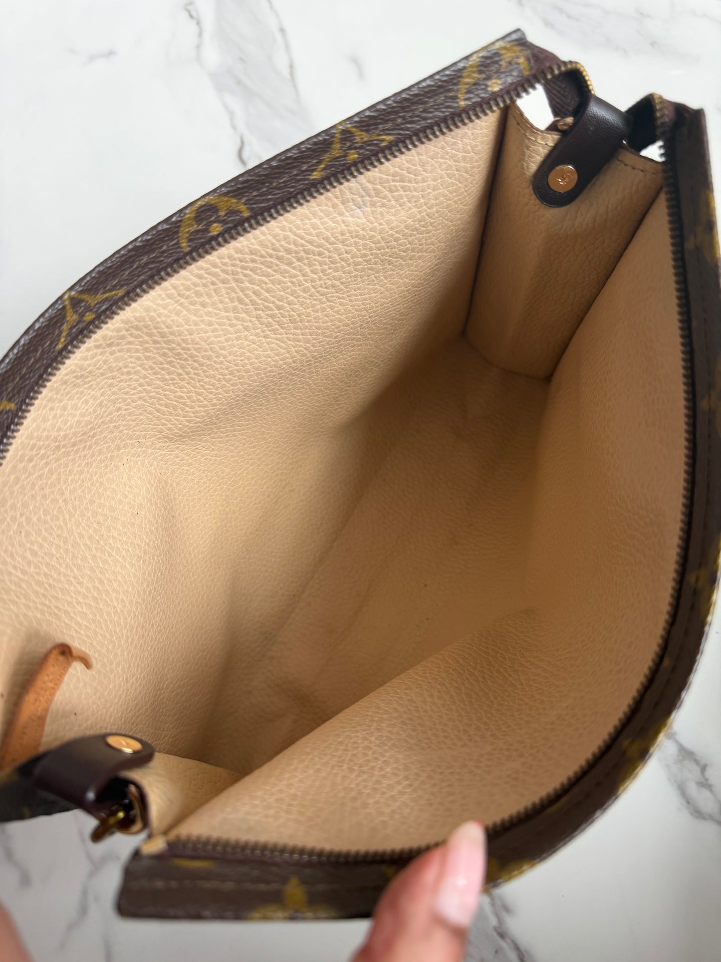 Louis Vuitton Monogram Toilette Clutch as crossbody