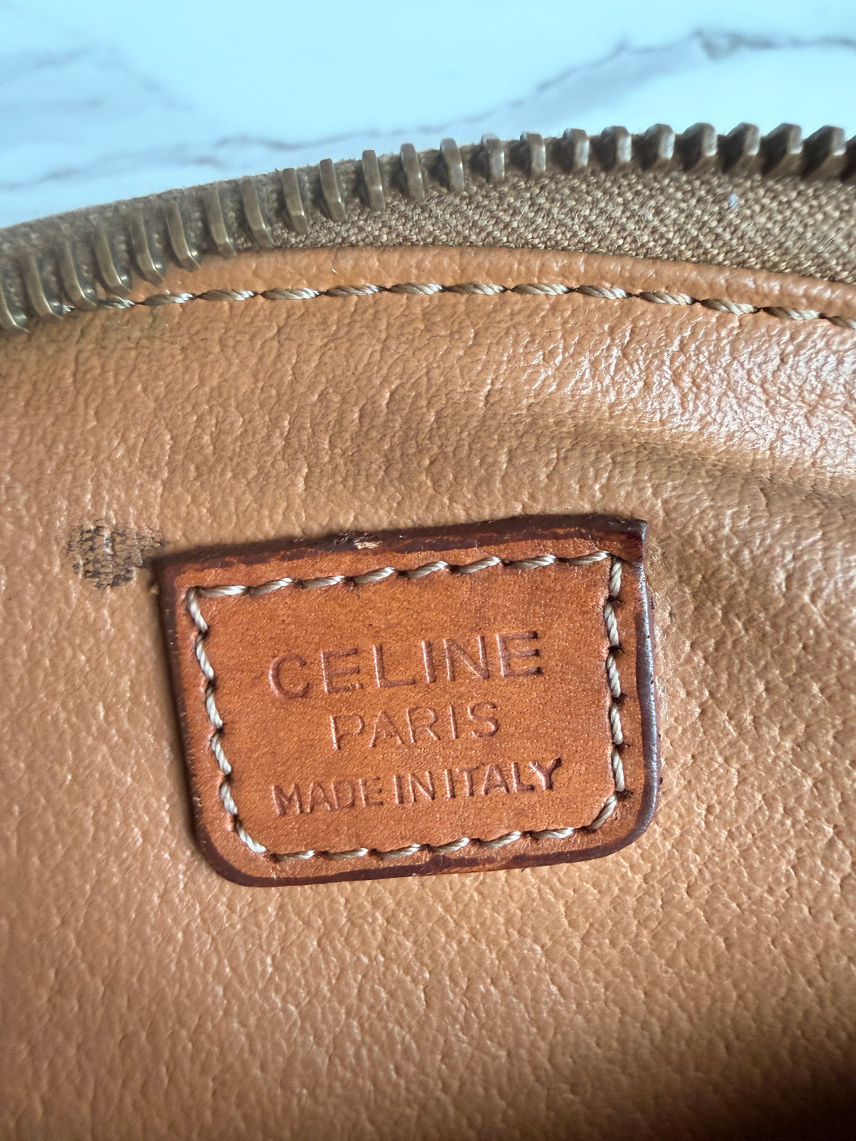 Authentic Celine Macadam clutch as crossbody