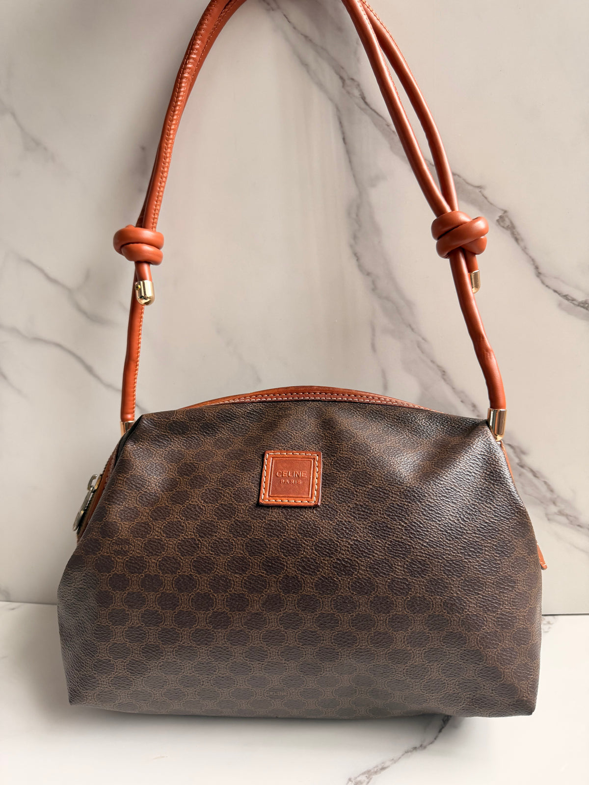 Authentic Celine Macadam clutch as crossbody