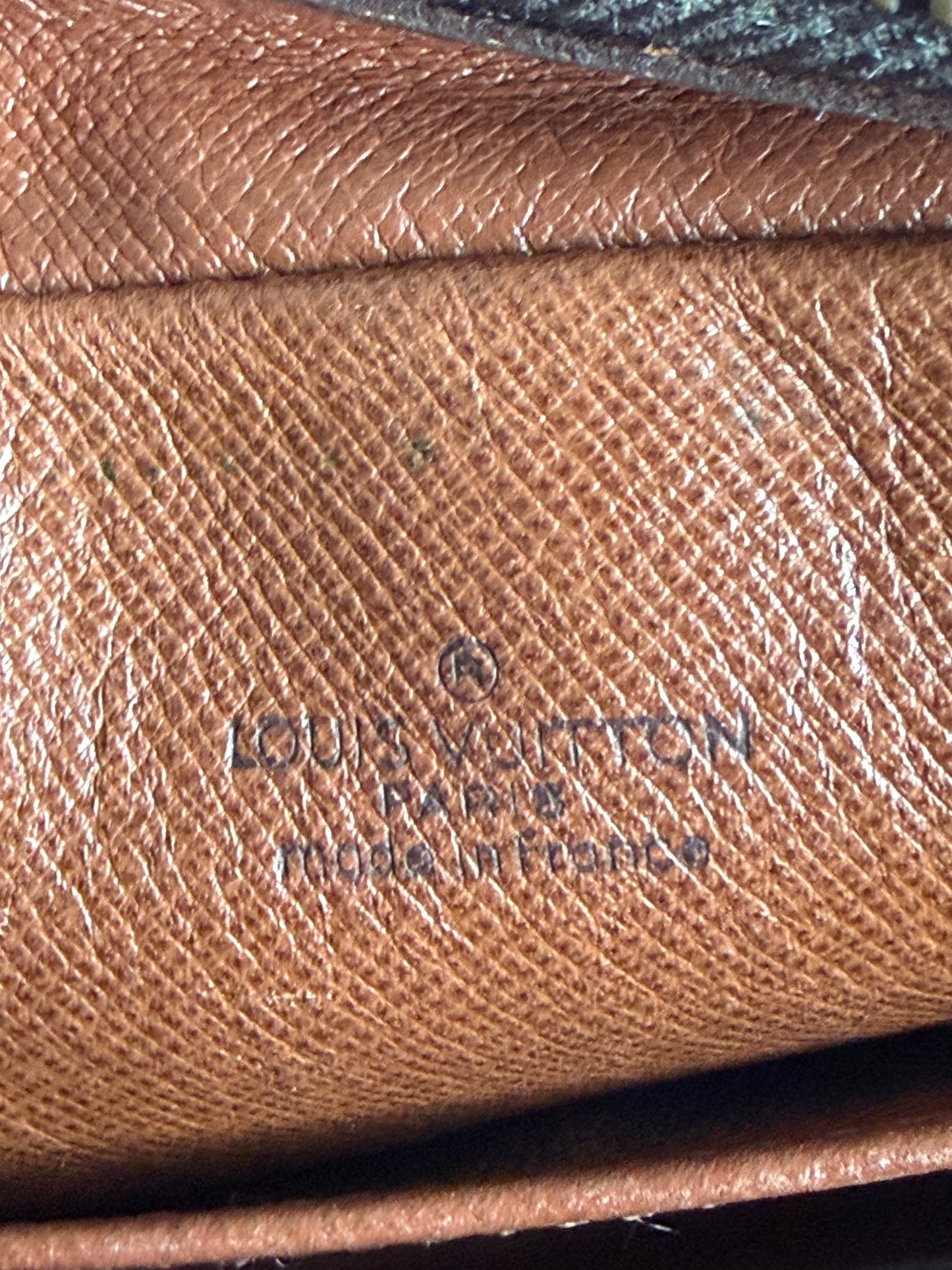 Louis Vuitton Brown Monogram Crossbody with Tan Strap