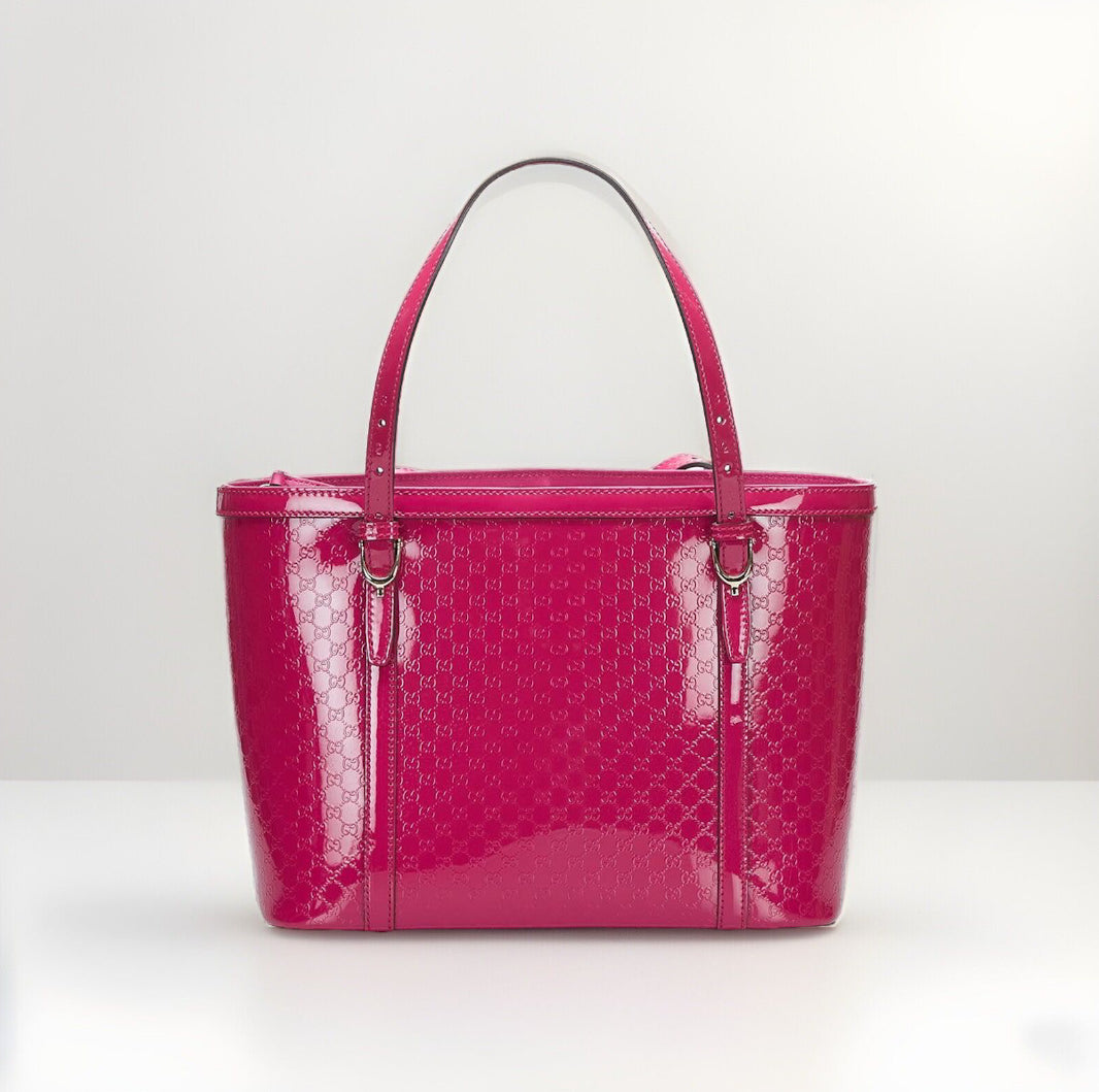 Gucci Microguccissima Patent Leather Tote