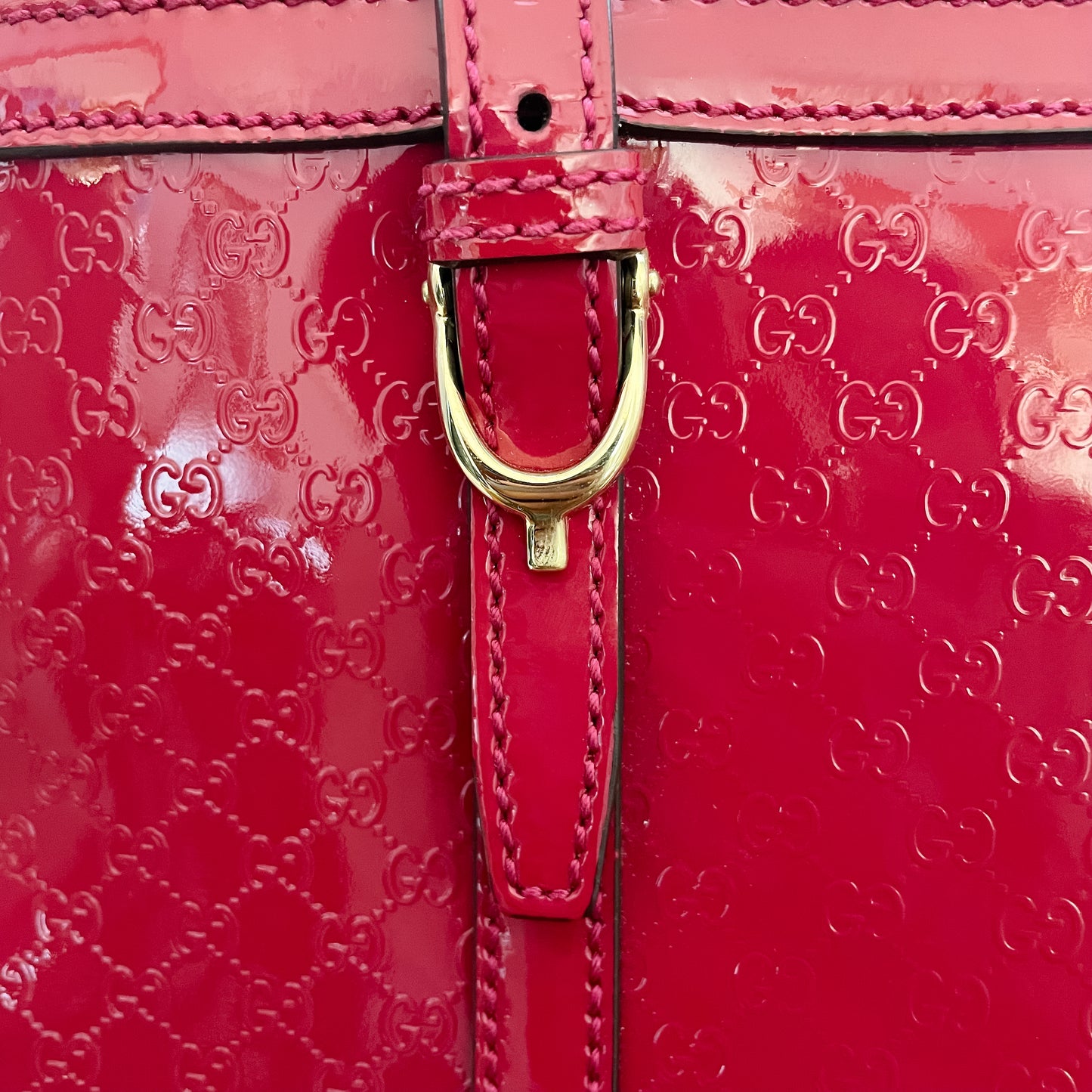 Gucci Microguccissima Patent Leather Tote