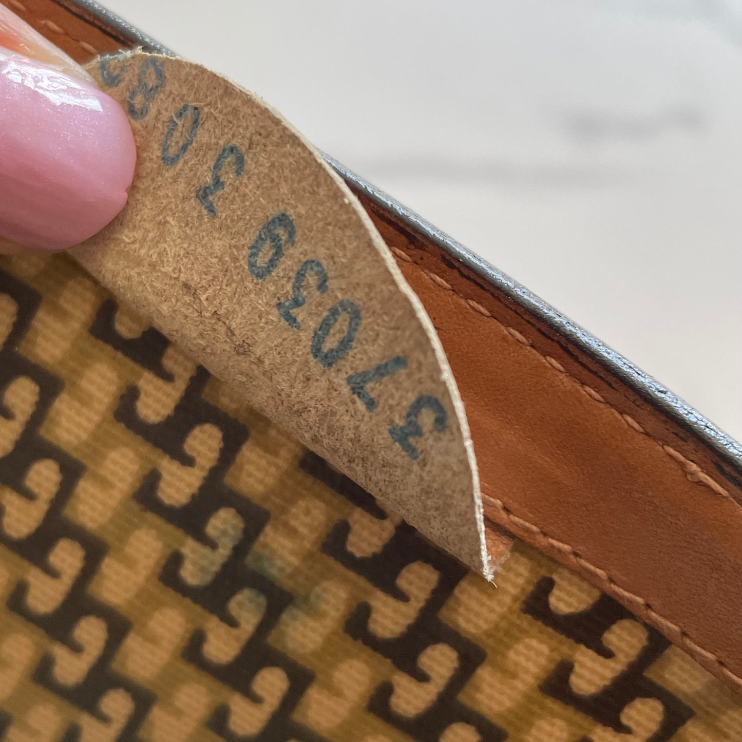 Authentic vintage Gucci suede handbag