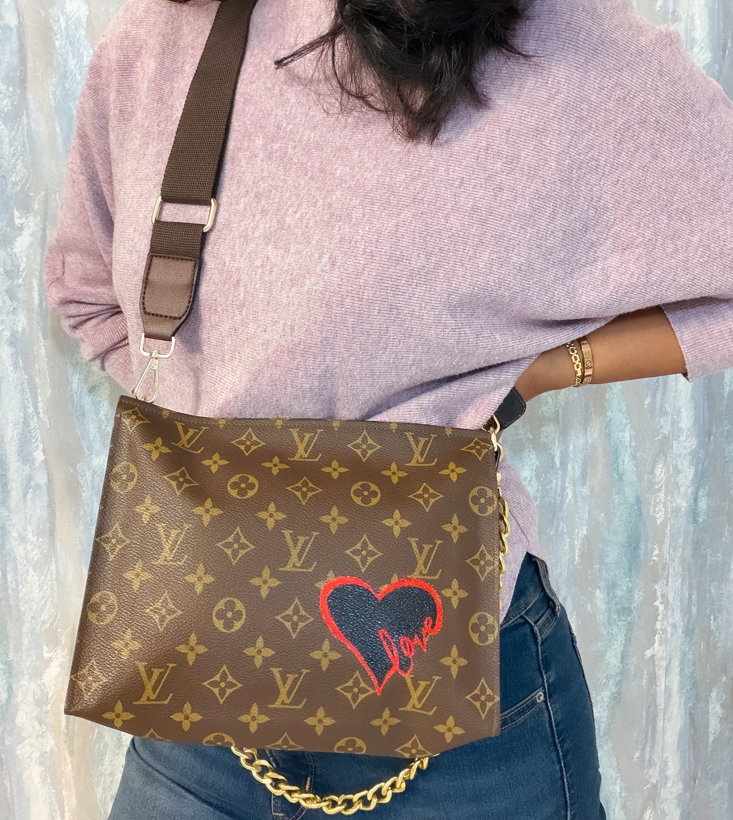 Louis Vuitton Monogram Toilette Clutch as crossbody