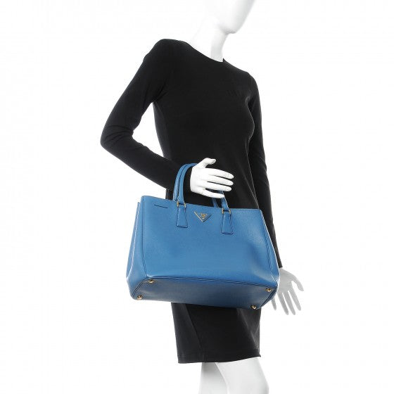 PRADA Saffiano Cobalto Blue large Tote with dustbag