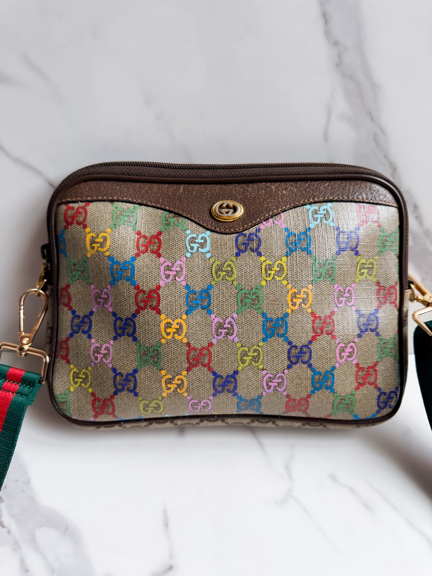 Gucci Guccissima Clutch as crossbody
