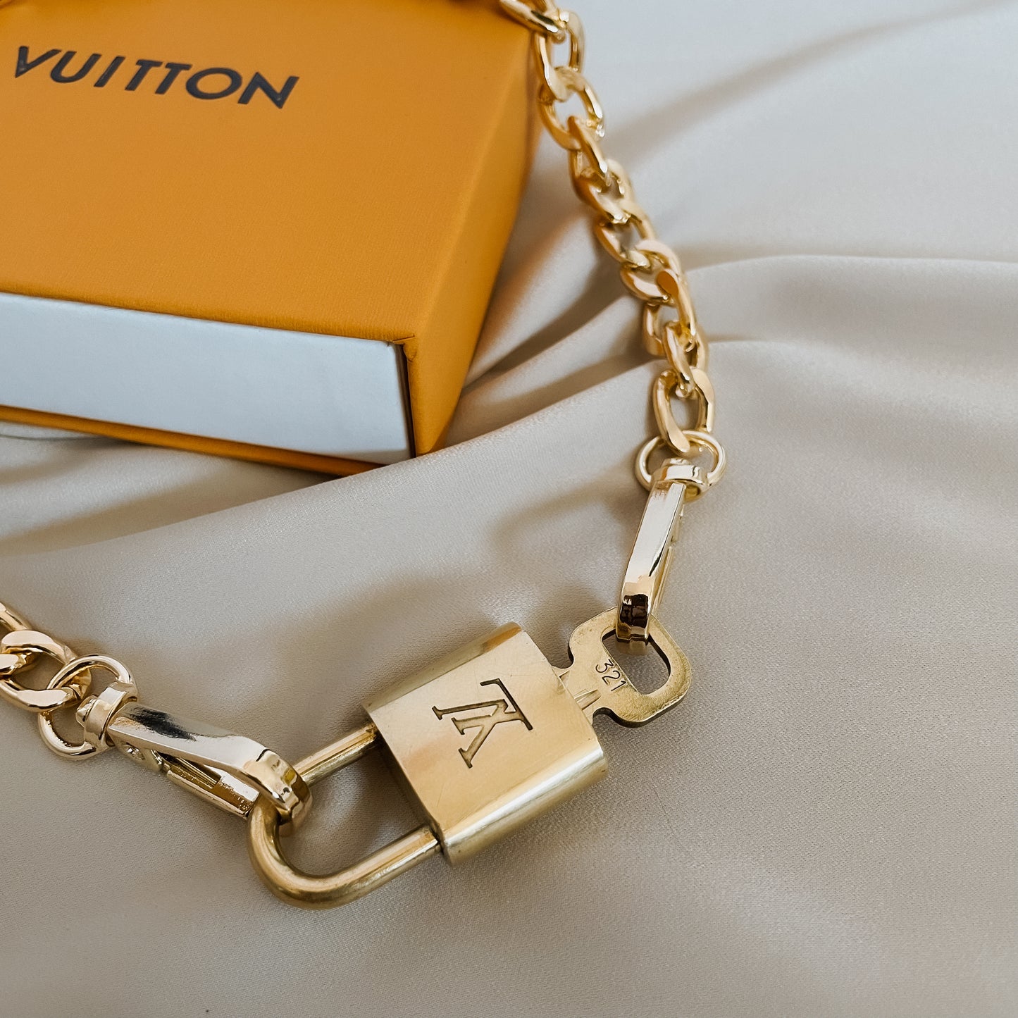 Louis Vuitton Lock and key necklace