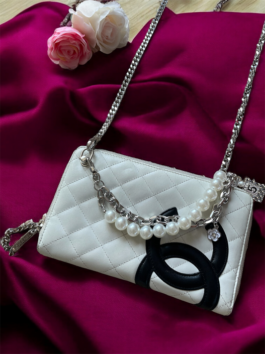 Authentic Chanel Quilted Cambon Ligne Organizer Crossbody