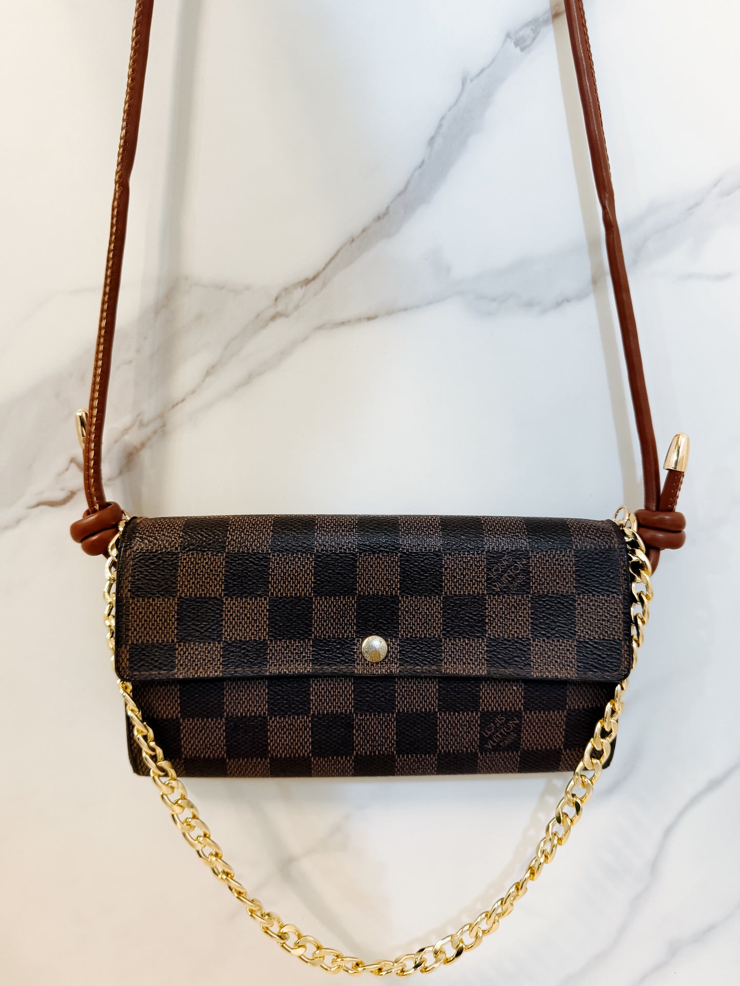 Authentic Louis Vuitton Sarah Wallet on strap