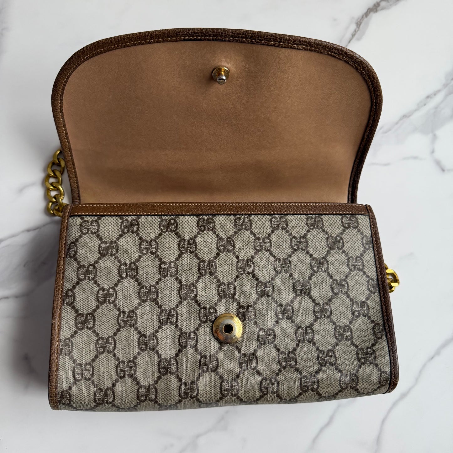 Authentic Gucci Sherry Line vintage Clutch as Crossbody