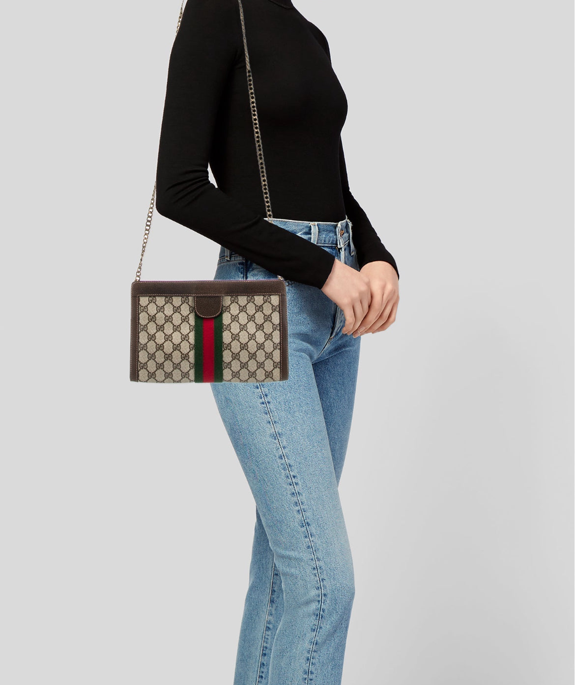 GUCCI Guccissima Ophidia Clutch Bag