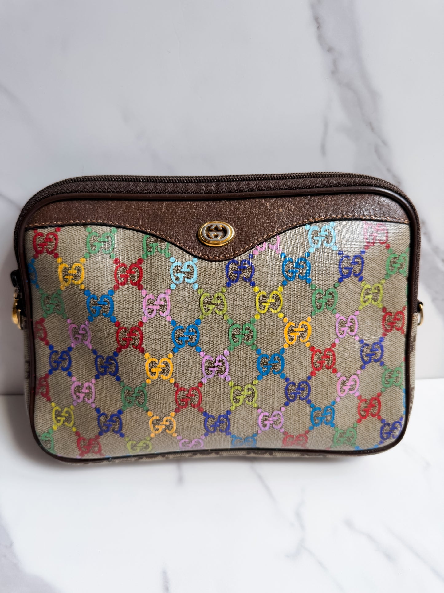 Gucci Guccissima Clutch as crossbody