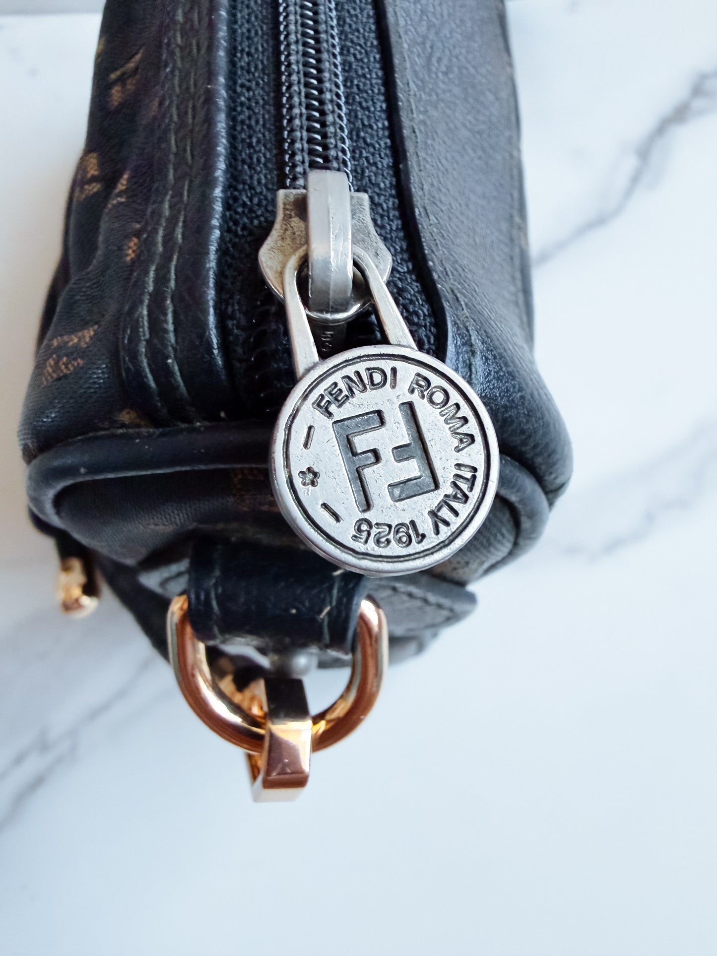 Vintage Fendi FF Zucchino purse as crossbody
