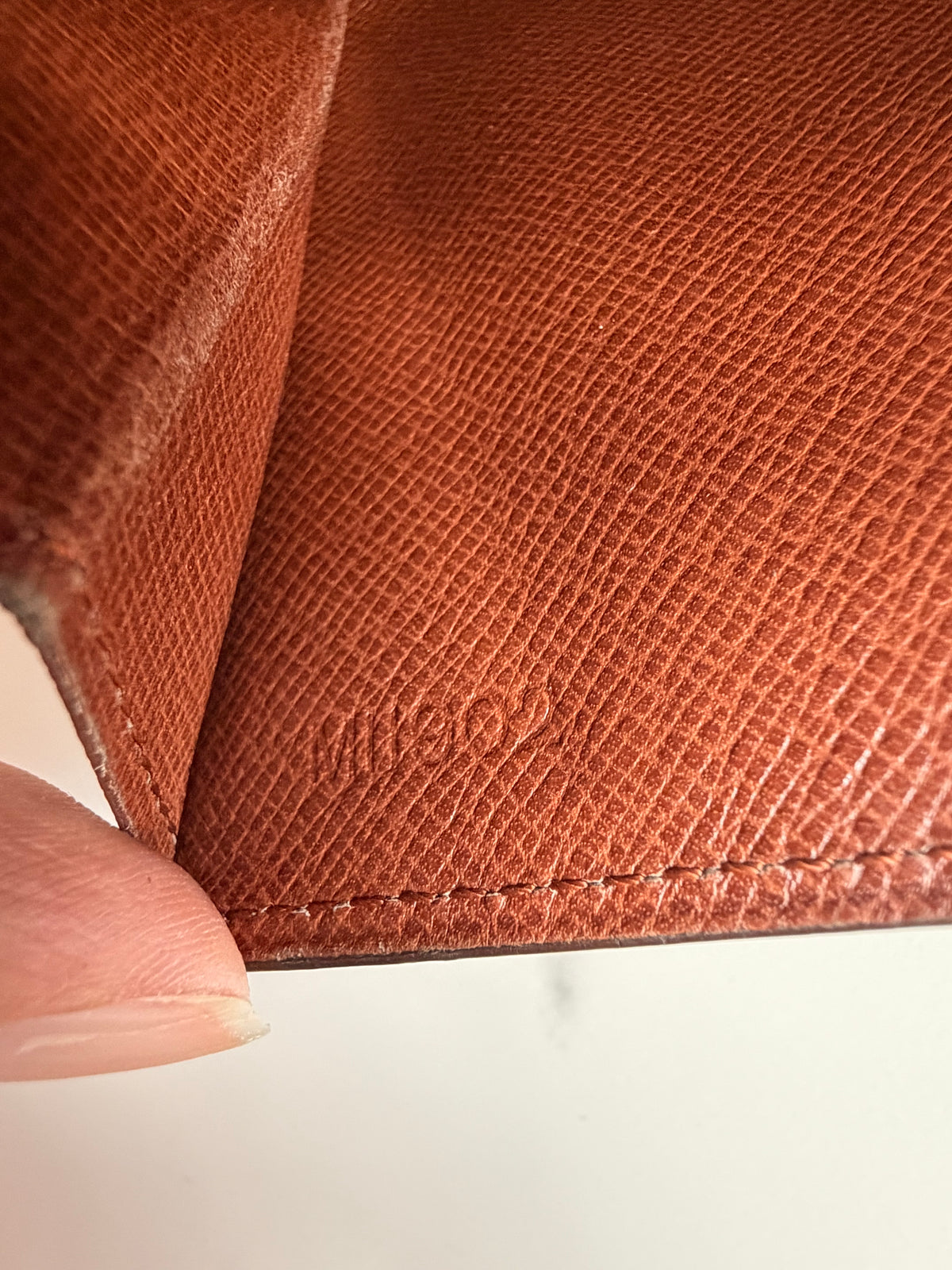 Louis Vuitton custom-painted wallet on chain