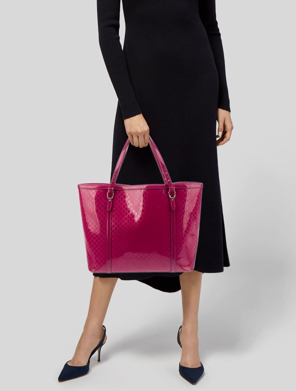 Gucci Microguccissima Patent Leather Tote