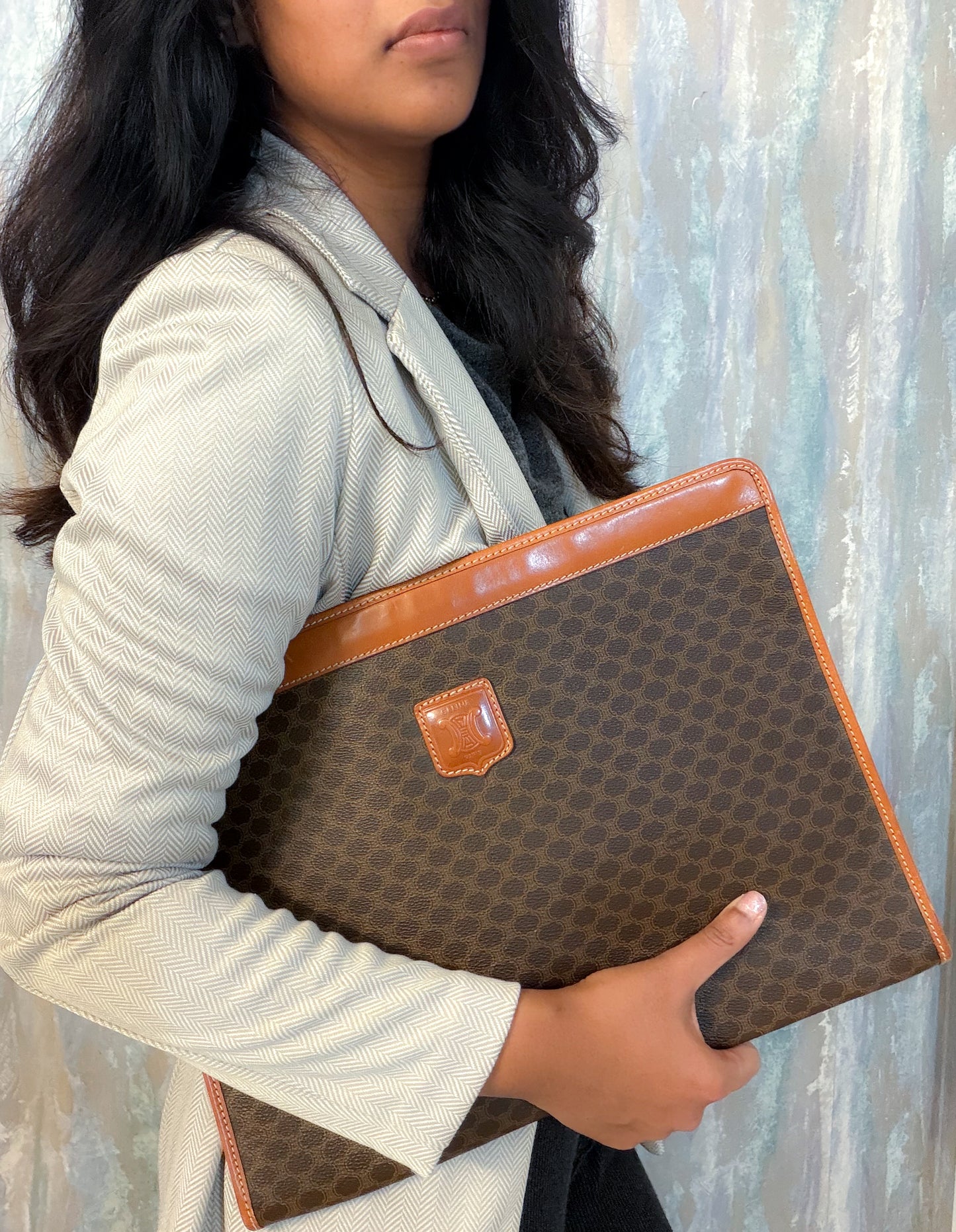 Celine Macadam laptop document case