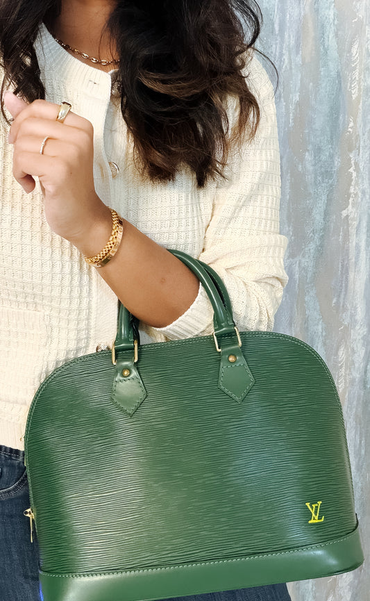 Authentic Louis Vuitton Epi Leather Alma