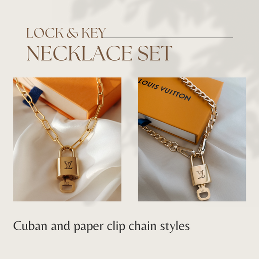 Louis Vuitton Lock and key necklace