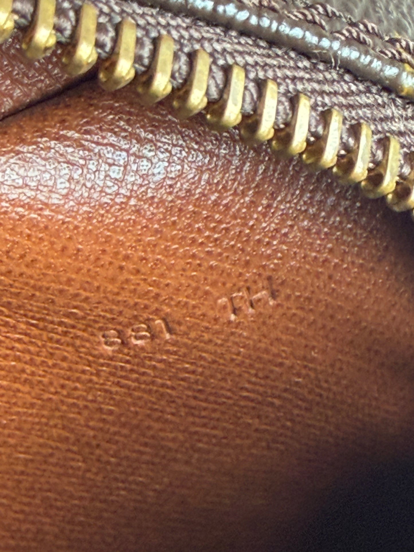 Louis Vuitton Brown Monogram Crossbody with Tan Strap